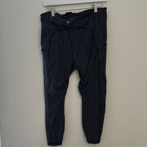 Athlete XL Black Patterned Leggings